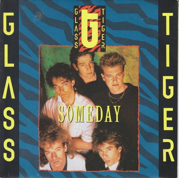 7-дюймовая пластинка GLASS TIGER - Someday MT17 Manhattan Recor 1986 UK Рок Б/У