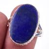 Кольцо из чистого серебра 925 пробы с натуральным лазуритом ручной работы S.9 u6Y07