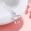 Stars Haunt Diamond Necklace Korean Version Simple Pendant Niche Design Clavicle Chain ins Wind