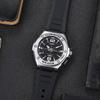 Casio Серия для молодежи Круглый циферблат Три стрелки Кварцевый механизм Ремешок из смолы Часы Мужские часы Черный MWA-100H-1A