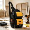 Electrician Tool Pouch Bag HVAC Tool Organizer Heavy-Duty Ergonomic Handle Removable Shoulder Strap for Electrician Tools