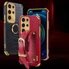 Чехол для телефона с узором под крокодила для Samsung Galaxy S25edge S24 FE S23 S22 S21 Ultra Plus FE Note 20 9 8 Задняя крышка с ремешком на запястье