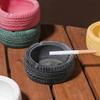 Vintage Used Tire Resin Ashtray Creative Home Living Room Bar Desktop Decorative PortableAshtray Anti-Scalding Cigarette Holder