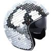 Premium Glitter Disco Helmet Stunning Light Effects Retractable Flip Visor Helmet  Music Festivals