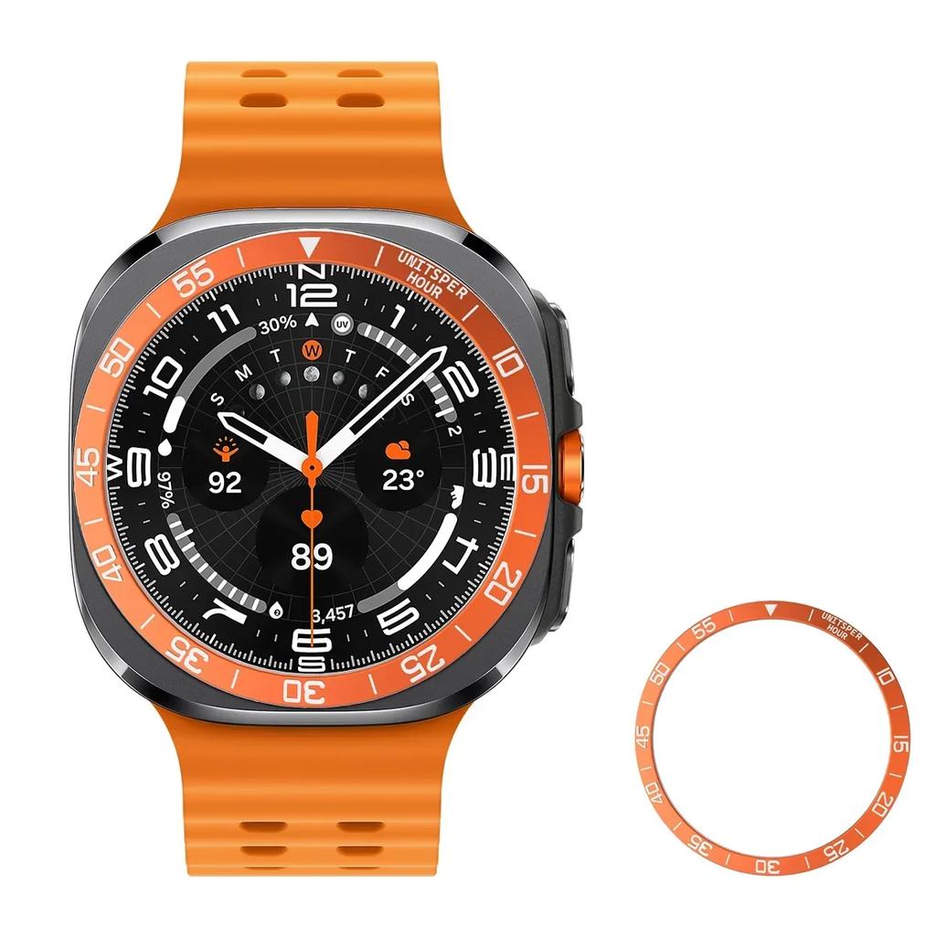 Металлический чехол-безель для Samsung Galaxy Watch 7 Ultra 47 мм, защитный чехол для смарт-часов, стальной каркас, бампер, аксессуары