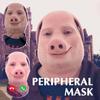2PCS For John Pork Is Calling Interesting 3D Printed Seamless Mask John Pork Smiling Cosplay Facial Mask Party Cosplay Props