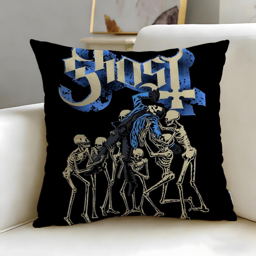 Классическая наволочка Ghost Cushion Cover Мягкая, легко стирается. Универсальная для дивана, кровати, путешествий и офиса