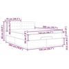 VidaXL Cadre de lit ottoman et matelas gris clair 140x200 cm tissu, cadre de lit, cadre de lit rembourré 3312478