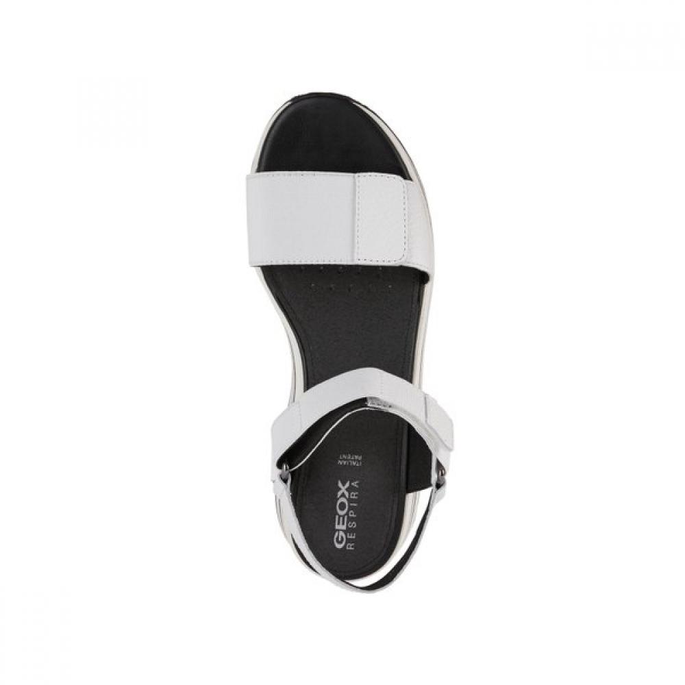 Geox Женские повседневные платформенные сандалии S Comfort w1d25rS3m91 Белый