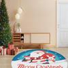 Рождественская концепция Декоративный тонкий машинный тканый хлопок Нескользящая основа Моющийся ковер для комнаты