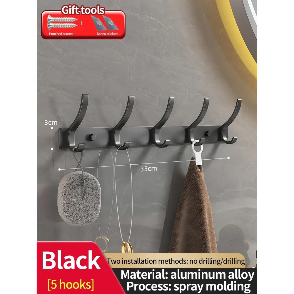 Без сверления Дверь За крючком Хранение Настенный Вешалка для одежды Крючок для пальто Без пробивания Вешалка Органайзер для спальни Хранение Кухня