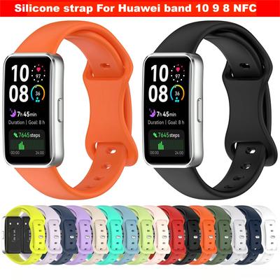 Силиконовый ремешок для Huawei band 10 9 8 NFC ремешок для часов для Huawei band10 9 8 NFC чехол для браслета аксессуары ремешок для Huawei band 9 Sport
