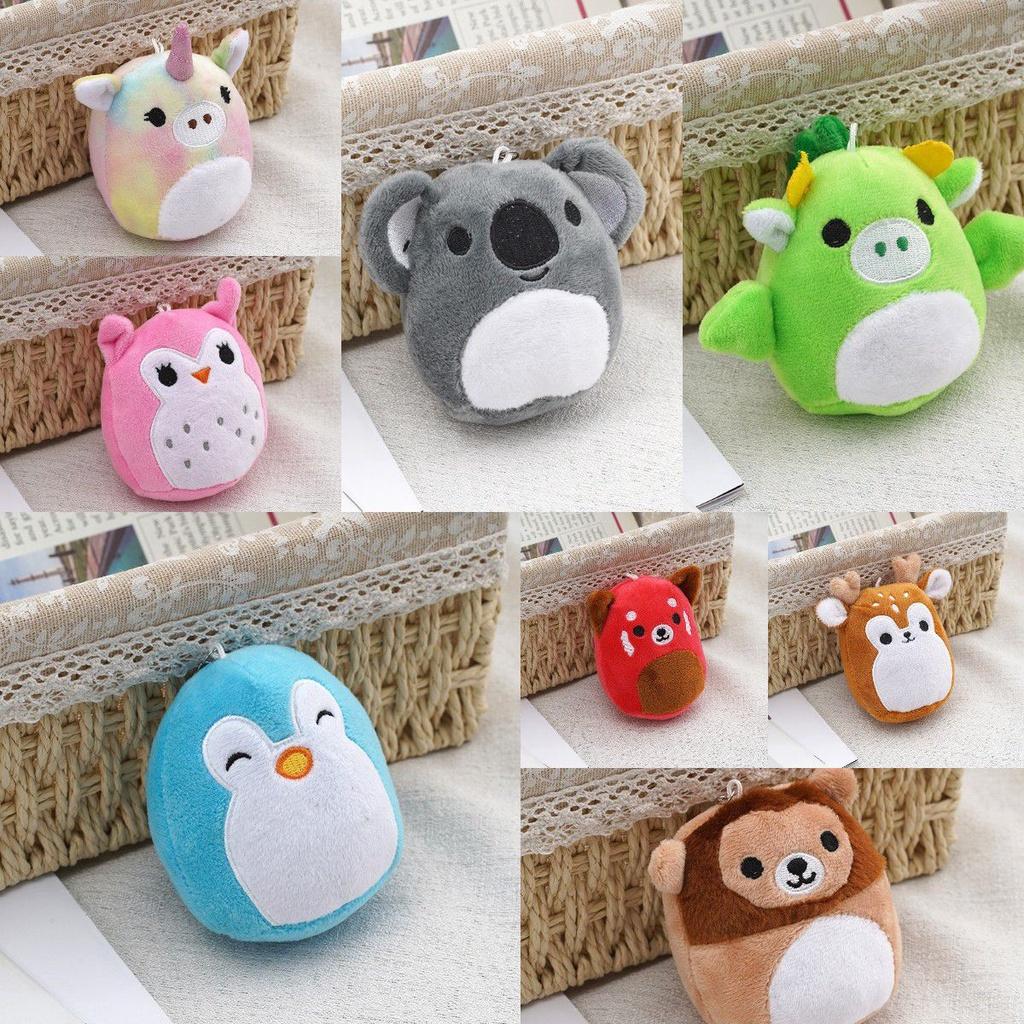Squishallow Keychain Animal Koala Unicorn Bear Deer Stuffed Toy Gift Children