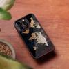 Чехол для телефона с картой мира для Iphone 16 15 14 13 Pro Max 12 11 Mini 7 8 Plus Se Xr X Xs Fundas Shell PC+TPU Чехол