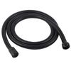 59in Long Stainless Steel Black Flexible Replacement Shower Head Hose G1 2