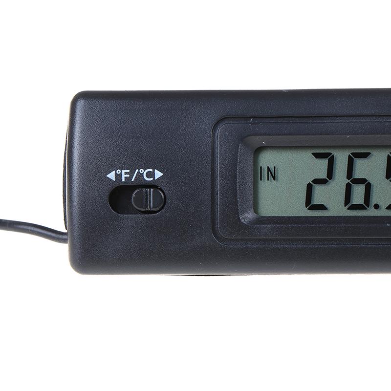 Автомобильный термометр для помещения/улицы с датчиком для кондиционера, цифровой ЖК-дисплей