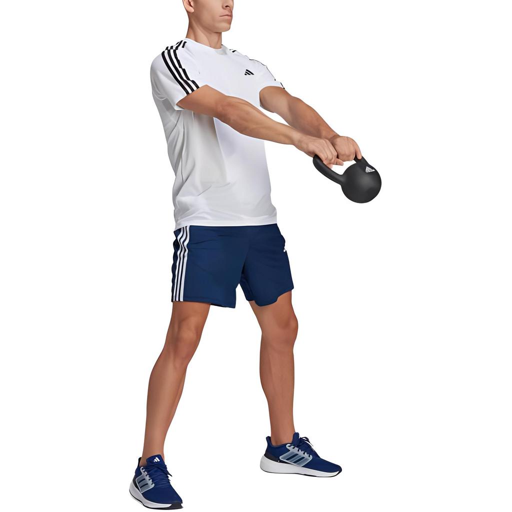 Adidas Free Shipping With AdiClub Train Essentials Piqué 3 Stripes Training Shorts IB8112