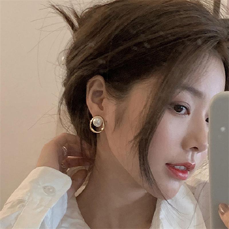 Новые модные серьги-гвоздики с жемчугом для женщин, подвески, ювелирные изделия Brincos, подарок на Рождество для девочек