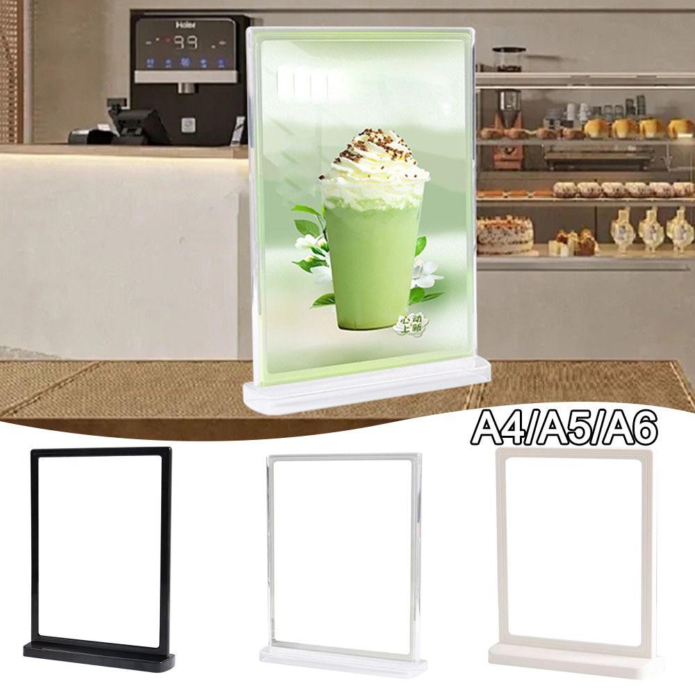 A4 A5 A6 Wine Catalog Menu Display Stand Acrylic Panel Table Card Sign Holder