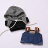 Striple Hoodie Labubu Doll's Cloth Jean Overalls 17cm Plush Dolls Clothes  Cotton Doll Accessories