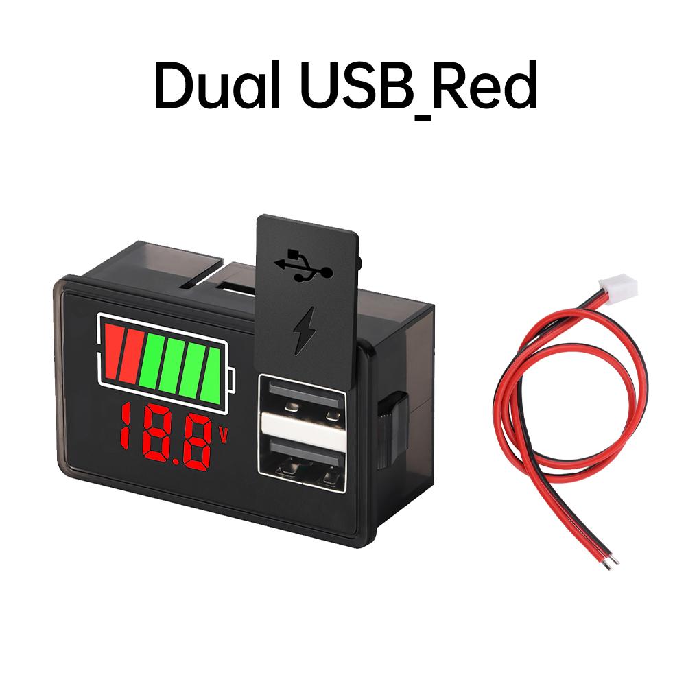 Цифровой индикатор напряжения батареи Type-c USB DC 8~30V Дисплей Светодиодный Тестер Индикатор уровня заряда Измеритель емкости литиевой батареи