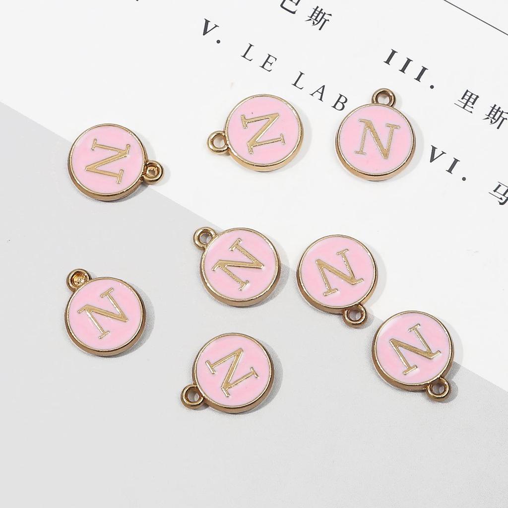 10 шт., металлическая эмаль, английские буквы, подвески, подвеска для самостоятельного изготовления ювелирных изделий, ожерелье, браслет, аксессуары