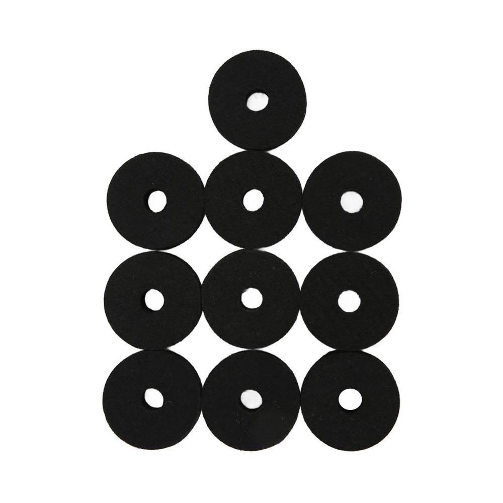 20PCS Felt Felt Washer Pads Black And Grey Drum Set Accessory Cymbal Felt Washer For Drummers