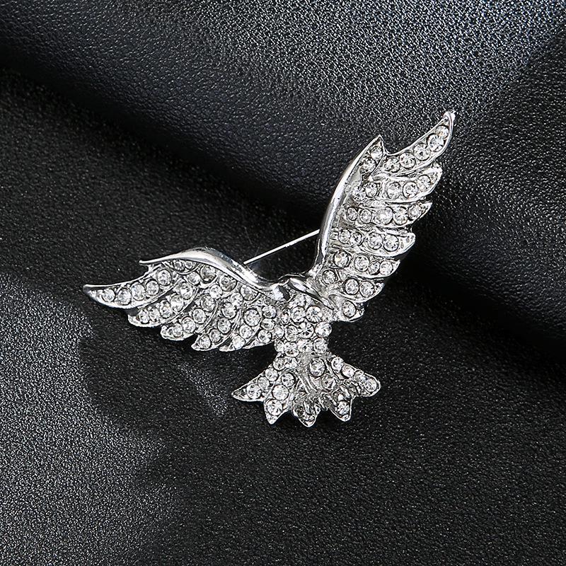 «Мужская роскошная брошь для костюма»: Дизайн головы льва, орла и оленя в короне"