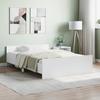 VidaXL Bed Frame with Headboard-Footboard White 120x190 Cm 3203775