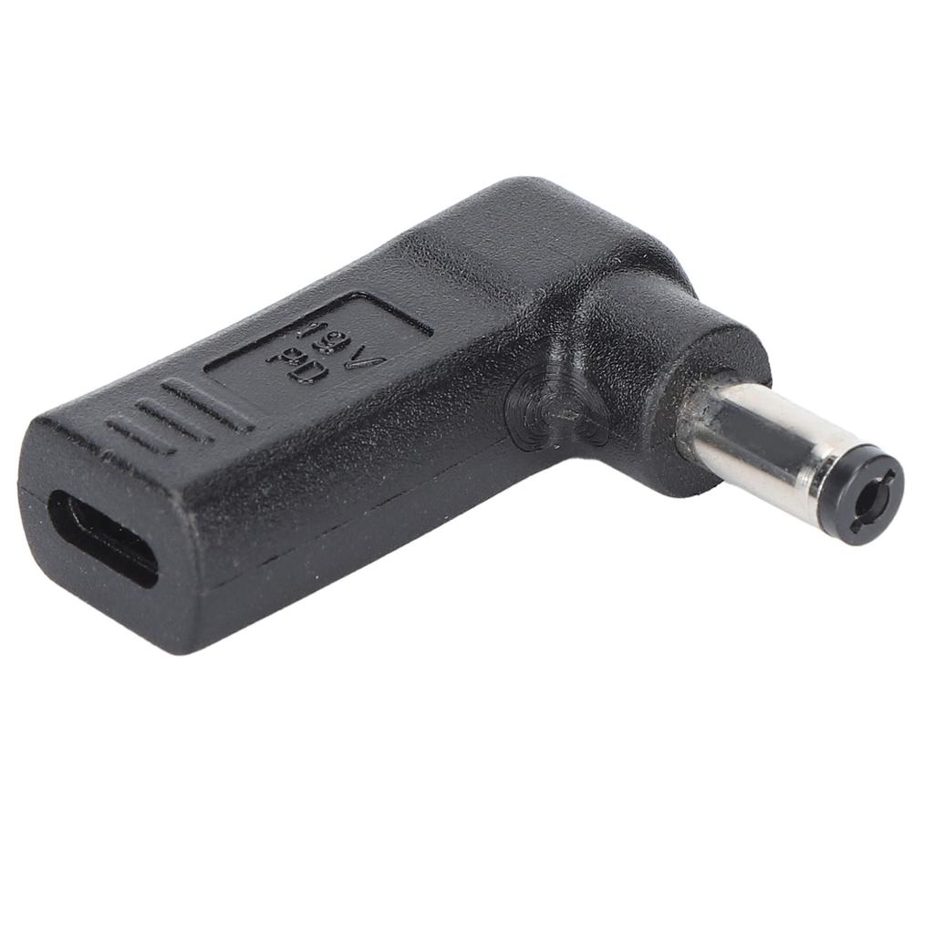 TypeC To DC Adapter Female To Male Plug 5.5x2.1mm Right Angle PD Connector Charging Device