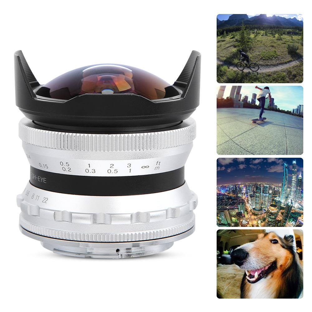 7.5MM F2.8 Fisheye беззеркальный объектив для камеры Optimize Imaging Brass Mount M43 для Olympus E M5
