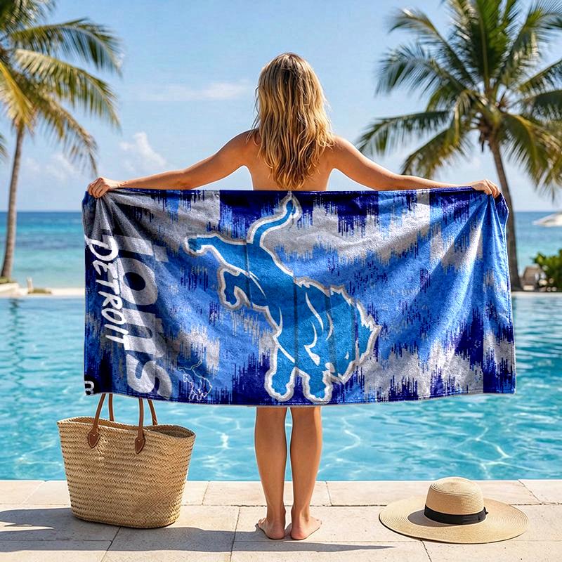 Lions Pride Beach Towel Microfiber Beach Towel, Lightweight and Quick-Dry, for Summer Travel, Swimming Pool Fan Birthday Gift