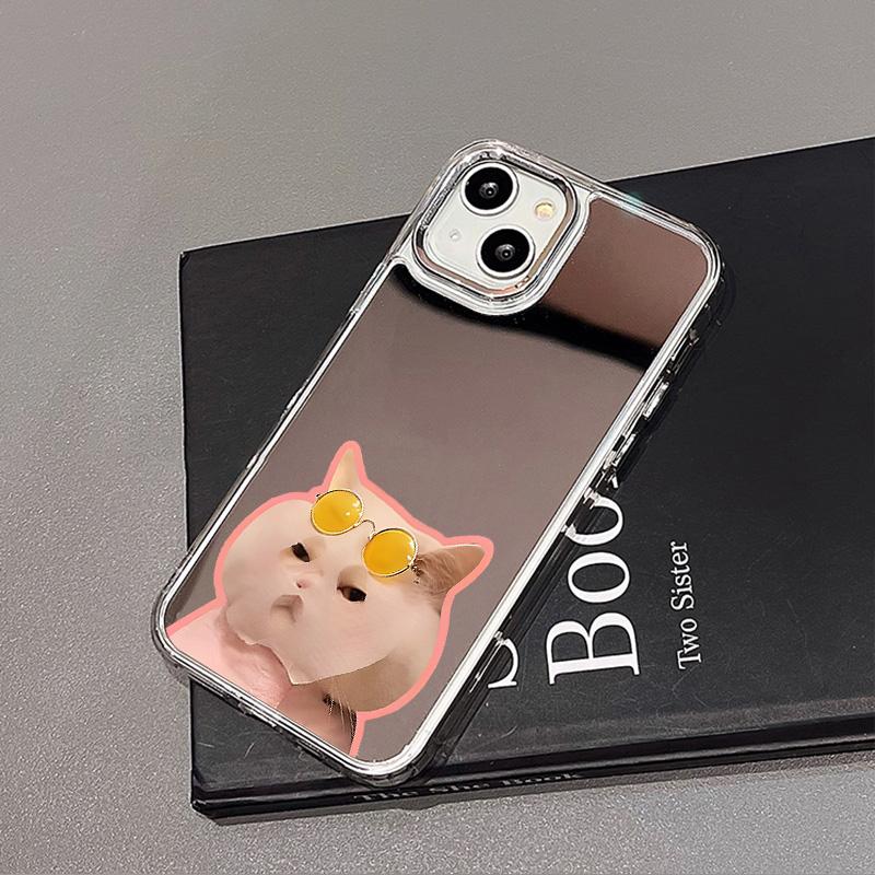 Mobile Phone Cases for iPhone 11 13 XR 15 Pro Max 12 14 Pro Max Case iPhone 16 XS Max Mirror Protective Case Mirror Exquisite Cartoon Waterproof