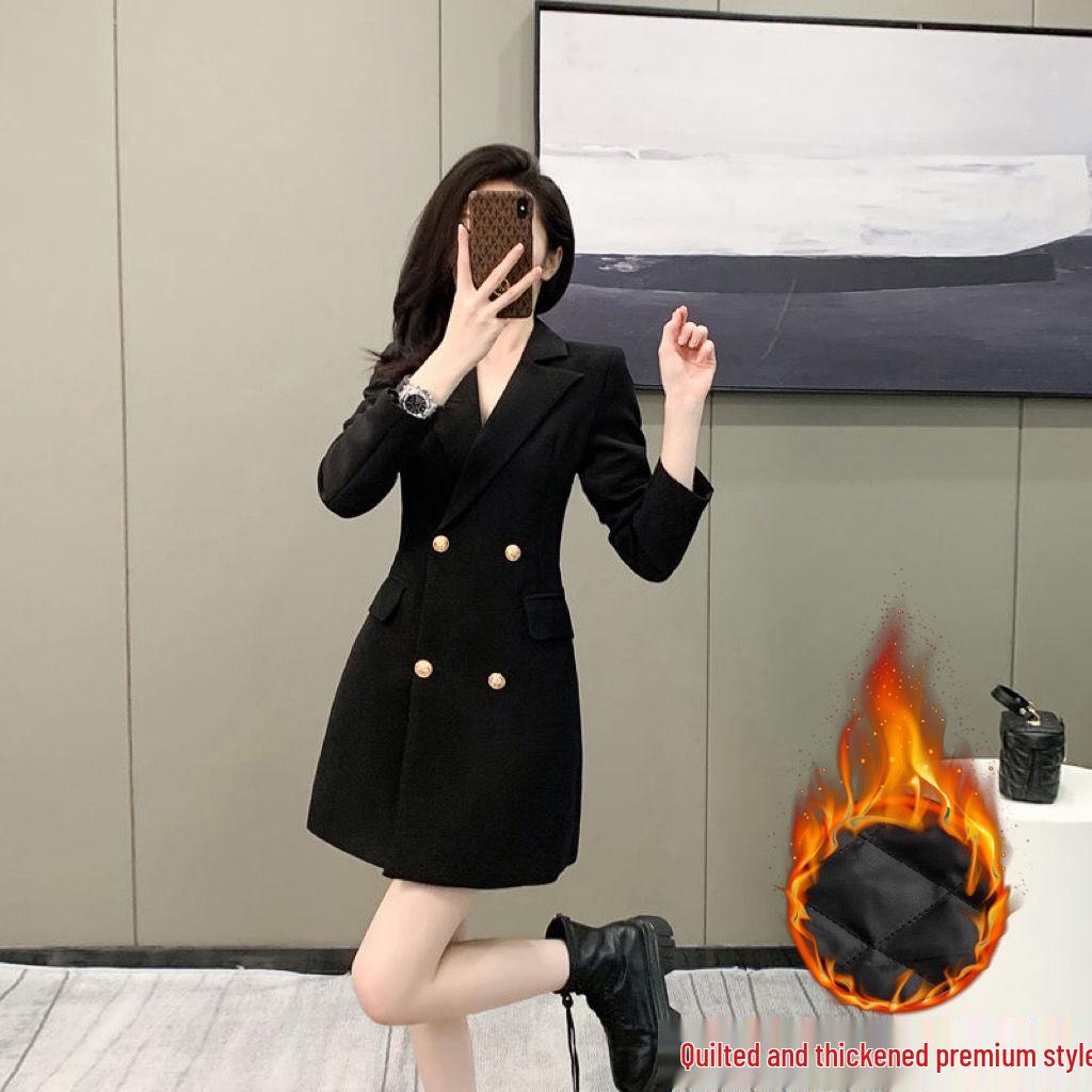 Women's 2025 Thickened Autumn/Winter Blazer - Street Style Small Suit