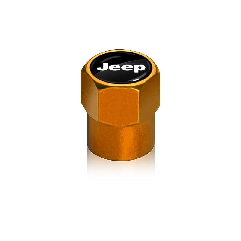 4Pcs Car Tire Valve Cover Wheel Protection Dust Caps Car Accessories For Jeep Grand Cherokee Xj Wk2 Wj Wrangler Jl Compass AKL1