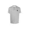 Мужская футболка-поло Ss23 с полосатой отделкой, серый 10152SC18-A0M64