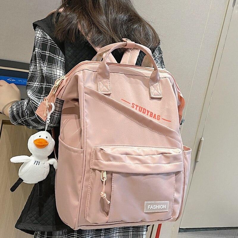 Водонепроницаемый рюкзак для женщин, нейлоновая школьная сумка для ноутбука, милый дорожный женский рюкзак, модные студенческие сумки