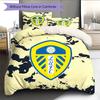 Постельное белье с узором в виде эмблемы Leeds United, Домашний декор, Подарок на день рождения (1 пододеяльник + 2 наволочки, без наполнителя)
