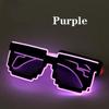 Bar Supplies Glowing Led Light Up Glasses LED Luminous Glasses Glowing Sunglasses Mosaic Glasses