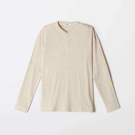 Waffle Henley с длинным рукавом Spao SPLWF49C03