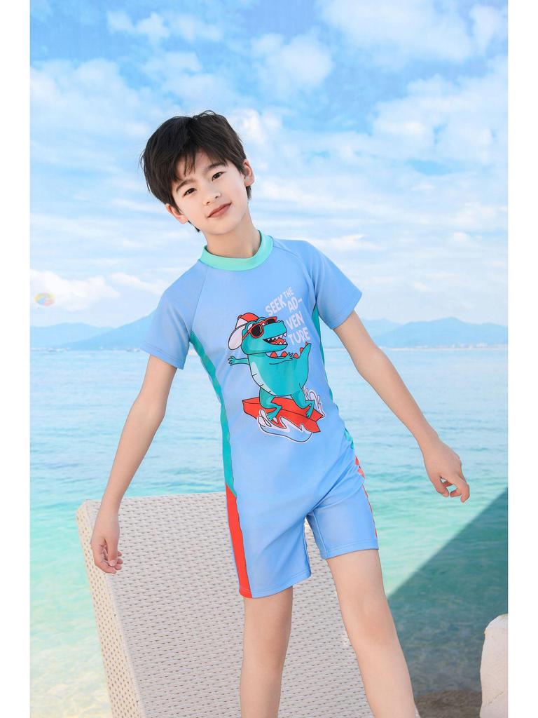 Новый детский быстросохнущий слитный купальник для малышей и детей