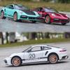1/24 911 Turbo S Игрушечная модель легкосплавного автомобиля со звуком и светом, функция инерционного движения, имитация модели транспортного средства, коллекция, подарок для друга