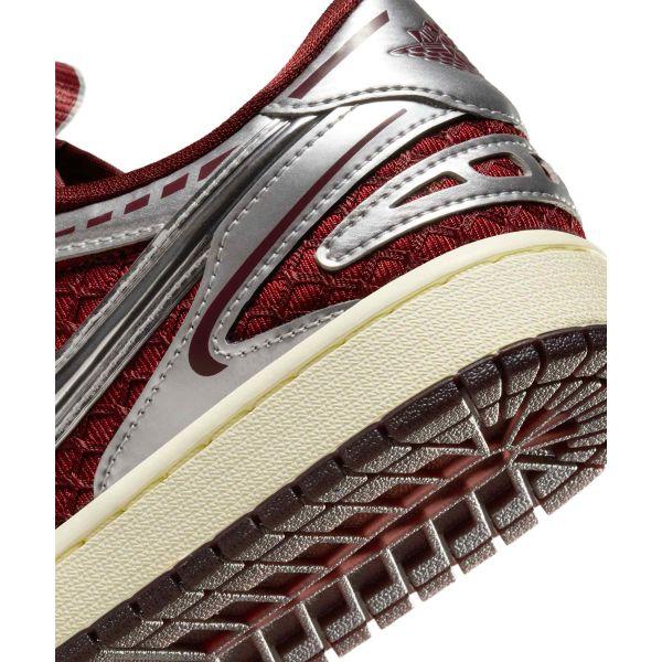 Air Jordan 1 Low Method of Make V3 Темно-красный металлик серебристый Женские кроссовки Кокосовое молоко HQ2186-600
