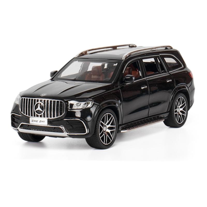 1/24 Benz Maybach GLS63 Alloy Luxy Car Model Diecast Metal Toy Car Model Collection Sound and Light High Simulation Children Gift