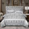 Wedding Bedding European Jacquard Quilt Set Three-Piece American, Mousse Love, Gray, One Piece
