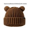 Beanie Hat Bear Ears Knitted Hat Letter Cat Ears Beanie Leisure   Winter/Autumn
