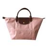Складная сумка-тоут Le Pliage с кожаной отделкой, 30 л, нейлон, холст, форма пельменя, большая женская сумка-тоут, Розовый чай L1624089P96