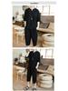 Men's Chinese Linen Pajama Set: Short Sleeve Hanfu Top with Frog Buttons and Cotton Linen Capri Pants In Trendy Loose Fit