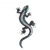 Retro Lizard Gecko Brooch Pin - Electroplated Silver Animal Collar Accessory for Men and Women