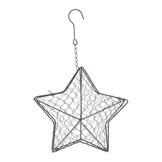 Домик для гнездования птиц Держатель материала для птичьих гнезд Звезда Колибри Гнездовье Металлическое гнездо в форме сердца с крючком для диких птиц Двор Снаружи